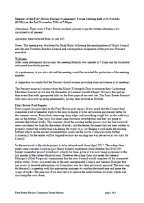 Fairy Bower Precinct Community Forum Meeting Minutes thumbnail
