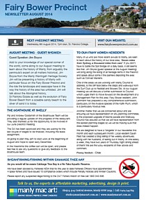 Fairy Bower Precinct Community Forum Newsletter cover thumbnail