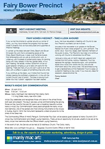 Fairy Bower Precinct Community Forum Newsletter cover thumbnail