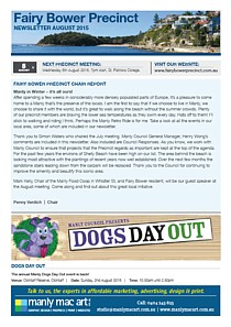 Fairy Bower Precinct Community Forum Newsletter cover thumbnail