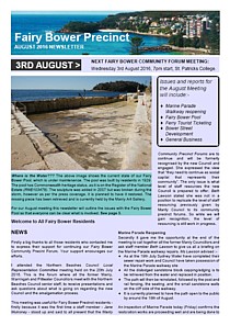 Fairy Bower Precinct Community Forum Newsletter cover thumbnail