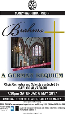 Manly-Warringah Choir Brahms: A German Requiem 2017 Flyer Thumbnail